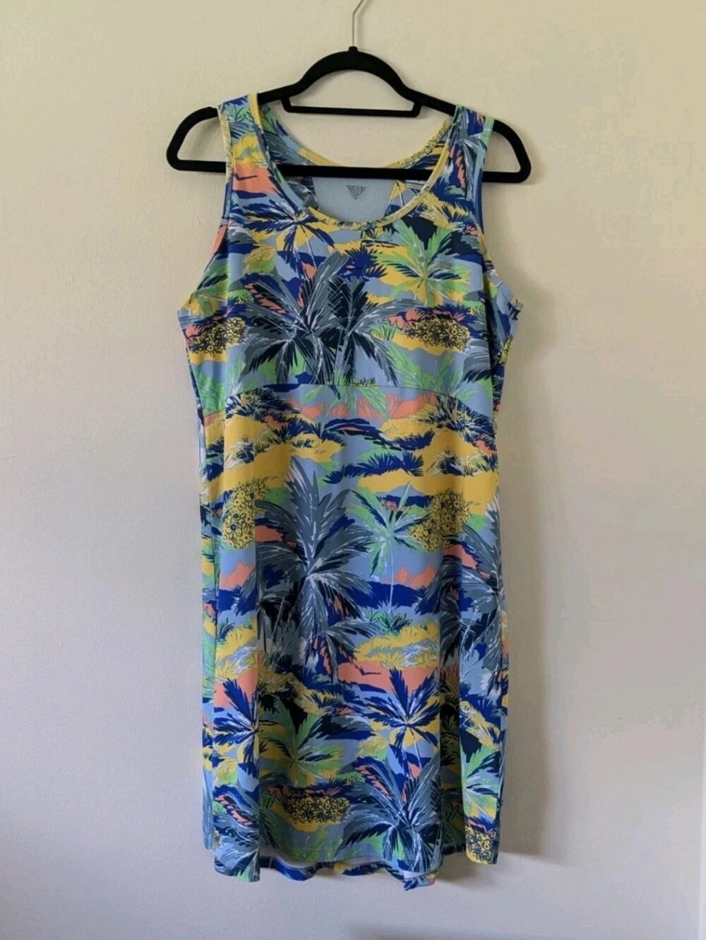 Columbia PFG Outdoor Floral Tropical Sleeveless Tank Top Dress Womens Sz 1X